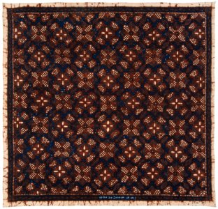 Collectie NMvWereldculturen, RV-847-74, Batikpatroon, 'Ganggong', voor 1891