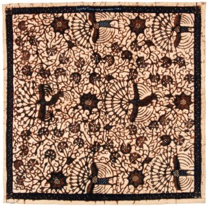 Collectie NMvWereldculturen, RV-847-71, Batikpatroon, 'Peksi kepet', voor 1891