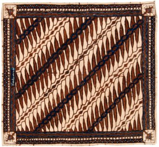 Collectie NMvWereldculturen, RV-847-81, Batikpatroon, 'Parang sawut', voor 1891
