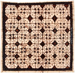 Collectie NMvWereldculturen, RV-847-75, Batikpatroon, 'Duda gamblok', voor 1891