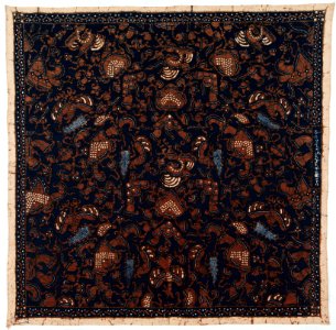 Collectie NMvWereldculturen, RV-847-66, Batikpatroon, 'Peksi trate', voor 1891