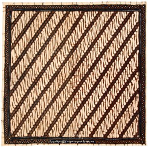 Collectie NMvWereldculturen, RV-847-80, Batikpatroon, 'Parang rusak gendrèh', voor 1891