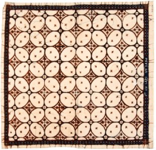 Collectie NMvWereldculturen, RV-847-84, Batikpatroon, 'Kawung kemplang', voor 1891
