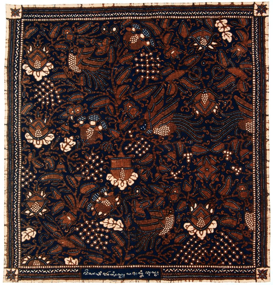 Collectie NMvWereldculturen, RV-847-99, Batikpatroon, 'Peksi barlin', voor 1891