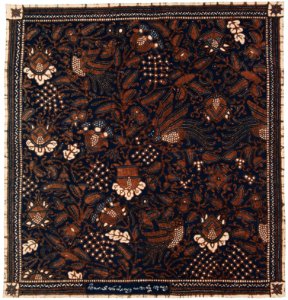 Collectie NMvWereldculturen, RV-847-99, Batikpatroon, 'Peksi barlin', voor 1891