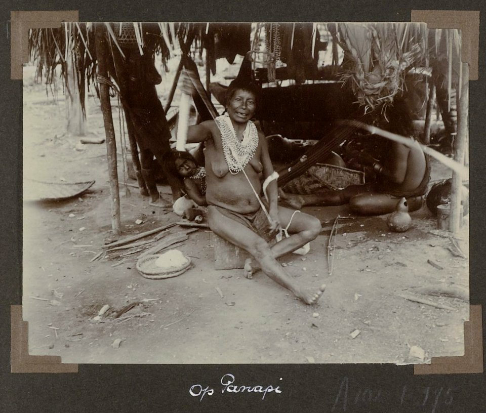 Collectie NMvWereldculturen, RV-A102-1-175, 'Op Panapi'. Foto- G.M. Versteeg, 1903-1904
