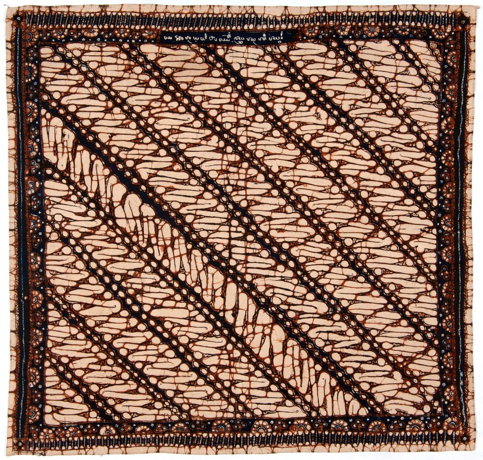 Collectie NMvWereldculturen, RV-847-117, Batikpatroon, 'Parang rusak putri', voor 1891