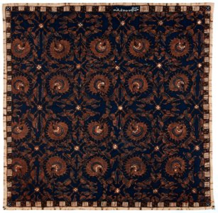 Collectie NMvWereldculturen, RV-847-18, Batikpatroon, 'Trenggiling mentik', voor 1891
