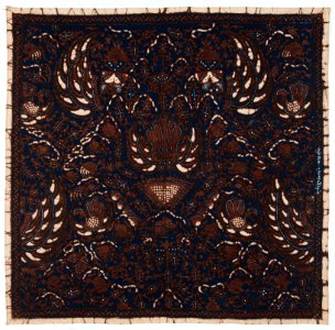 Collectie NMvWereldculturen, RV-847-32, Batikpatroon, 'Semen sinom sawat garuda', voor 1891
