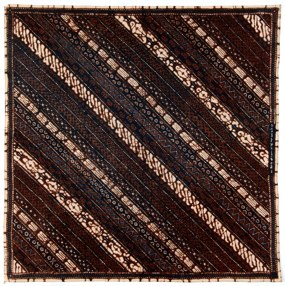 Collectie NMvWereldculturen, RV-847-4, Batikpatroon, 'Rujak sente', voor 1891