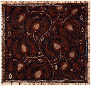 Collectie NMvWereldculturen, RV-847-61, Batikpatroon, 'Lung delima', voor 1891