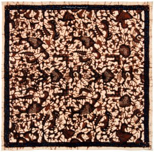 Collectie NMvWereldculturen, RV-847-65, Batikpatroon, 'Peksi trate', voor 1891