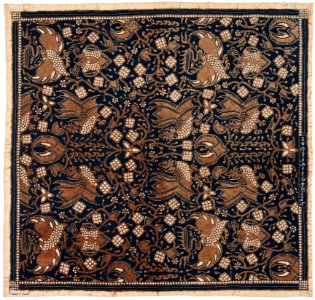 Collectie NMvWereldculturen, RV-847-72, Batikpatroon, 'Peksi unjal', voor 1891