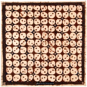 Collectie NMvWereldculturen, RV-847-76, Batikpatroon, 'Kawung kemplung', voor 1891