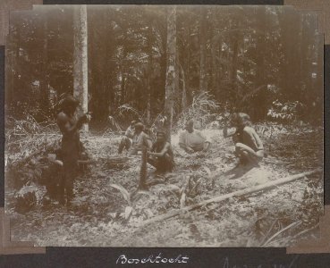 Collectie NMvWereldculturen, RV-A103-1-146, 'Boschtocht'. Foto- G.M. Versteeg, 1904