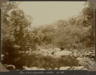 Collectie NMvWereldculturen, RV-A103-1-164, 'Een stuk afgesloten water'. Foto- G.M. Versteeg, 16 oktober 1904