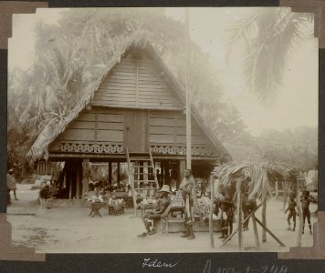 Collectie NMvWereldculturen, RV-A103-1-248, 'Drietabbetje'. Foto- G.M. Versteeg, 1904