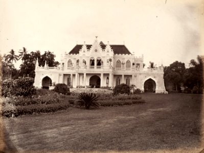 Collectie NMvWereldculturen, TM-60004942, Foto, 'Het huis van kunstschilder Raden Saleh in Batavia', fotograaf onbekend, 1860-1872 photo