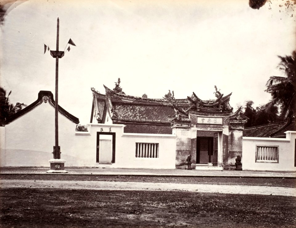 Collectie NMvWereldculturen, TM-60005016, Foto, 'Chinese tempel', toegeschreven aan Woodbury & Page, 1860-1872
