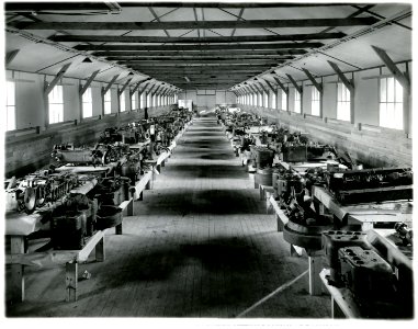 Collection of approximately fifty engines from German motor transports captured during World War I
