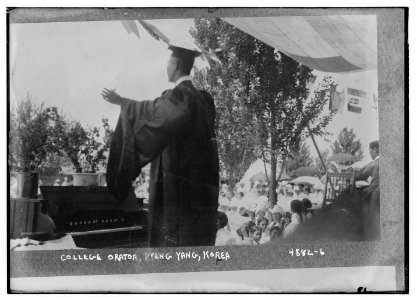 College orator, Pyeng Yang, Korea LCCN2014708692
