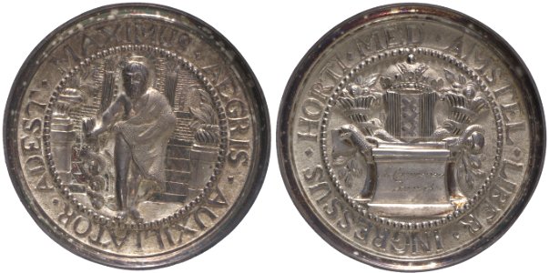 Collegium Medicum (toegangspenning Hortus Medicus) t.n.v. A. Lauwerenburgh (Comm. Gen. Toevoorzicht, 1798), objectnr PA 29