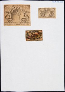 Collectie NMvWereldculturen, TM-6477-92, Etiketten van luciferdoosjes, 1900-1949
