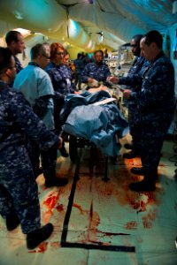 Collective protection exercise 130514-N-EI510-058