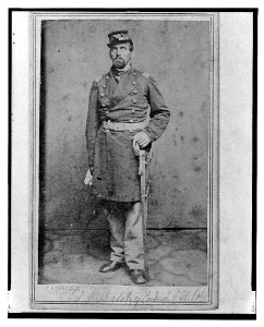 Colonel Géza Milahótzy, Union officer in the 24th Illinois Infantry Regiment, full-length portrait, standing, facing front) - Webster's Bros LCCN2003679600