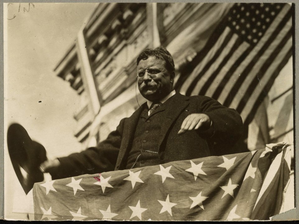Colonel Roosevelt on his tour through New Jersey before the convention LCCN2009634001