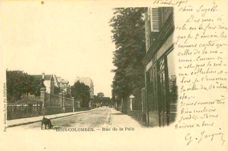 Colombes.Rue de la Paix.1903