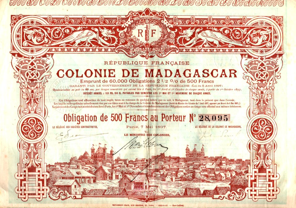 Colonie de Madagascar 1897