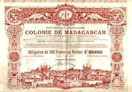 Colonie de Madagascar 1897