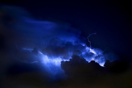 Nature thunder light