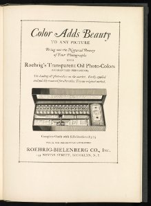 Color adds beauty to any picture ... Roehrig's transparent oil photo-colors LCCN2012645639