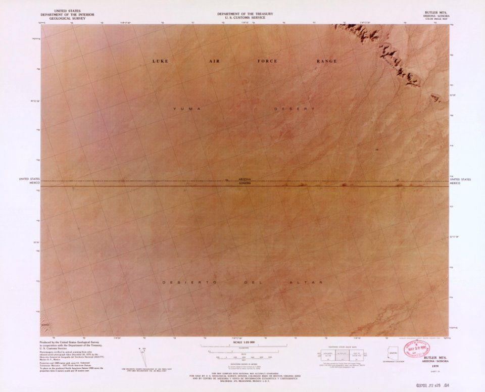 Color image map - (ports of entry, United States-Mexican border) LOC 87691867-24