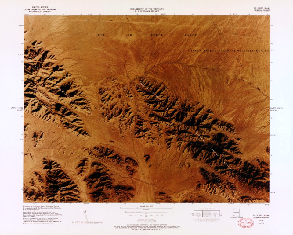 Color image map - (ports of entry, United States-Mexican border) LOC 87691867-26