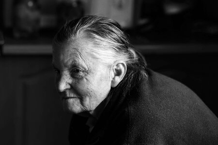 Beautiful elder elderly