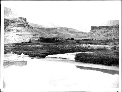 Colorado River at Lee's Ferry in the Grand Canyon, ca.1898 (CHS-4710)