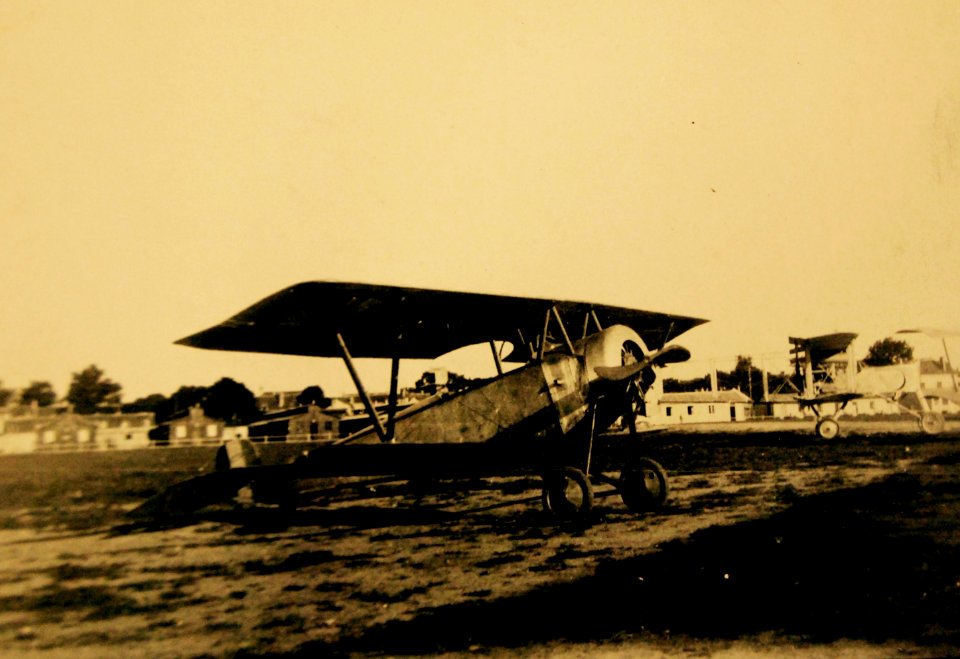 Colonel William Mitchell’s Nieuport 23 at LeBourget Aerodrome, near Paris, May 1917 (28785687045)