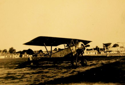 Colonel William Mitchell’s Nieuport 23 at LeBourget Aerodrome, near Paris, May 1917 (28785687045)