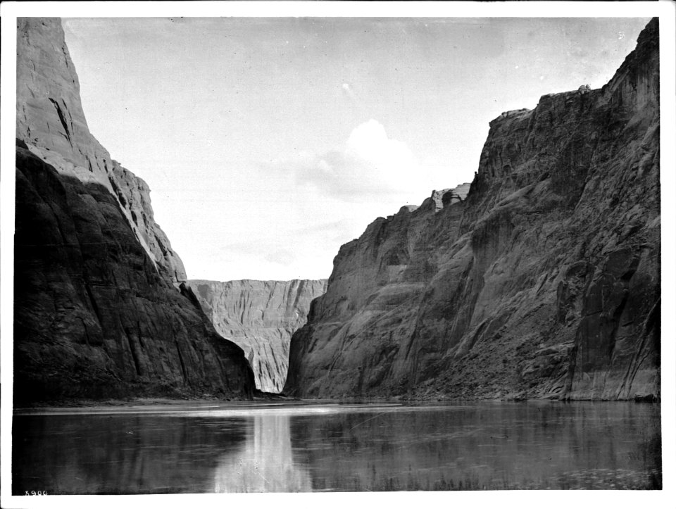 Colorado River in Glen Canyon near Lee's Ferry at the eastern end of the Grand Canyon, ca.1896 (CHS-3900)