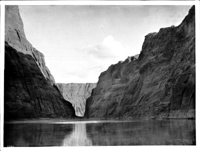 Colorado River in Glen Canyon near Lee's Ferry at the eastern end of the Grand Canyon, ca.1896 (CHS-3900)