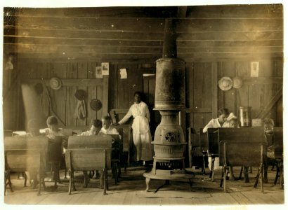 Colored School at Anthoston. Census 27, enrollment 12, attendance 7. Teacher expects 19 to be enrolled after work is over. 'Tobacco keeps them out and they are short of hands.' Ages of those LOC cph.3a29794