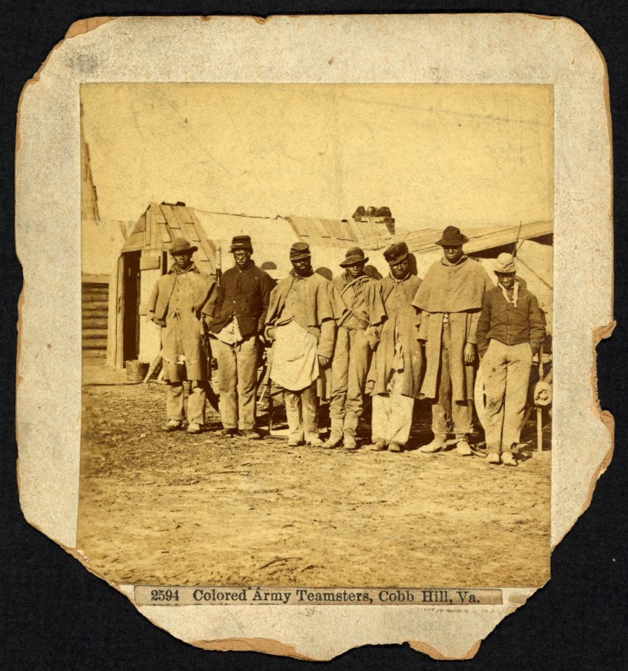 Colored army teamsters, Cobb Hill, Virginia LCCN2010651606