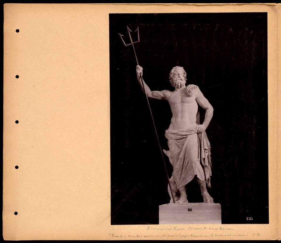 Colossal statue of Poseidon