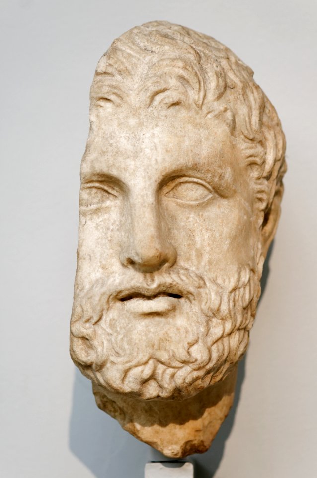 Colossal head of a bearded man BM GR1857.12-20.267