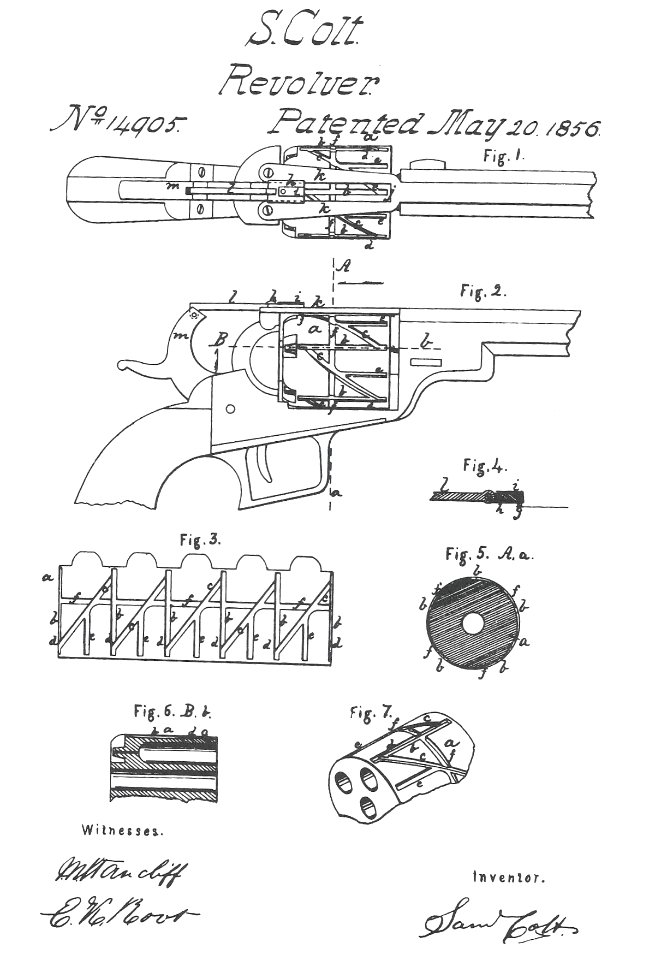 Colt (Root) Patent 1856