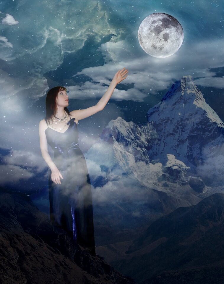 Freedom woman nature