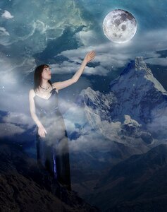 Freedom woman nature